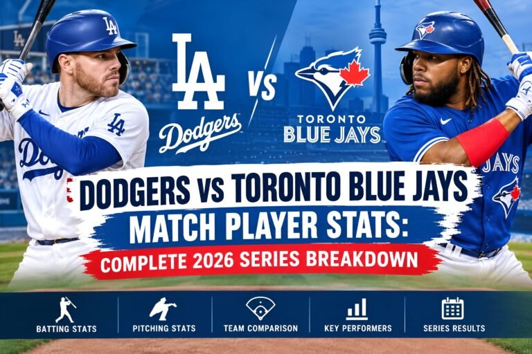 Dodgers vs Toronto Blue Jays Match Player Stats: Complete 2026 Series Breakdown Dodgers vs Toronto Blue Jays Match Player Stats