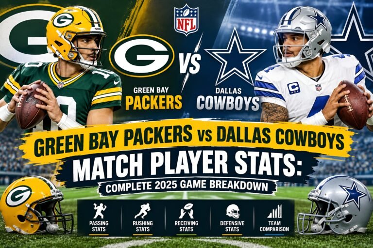 Green Bay Packers vs Dallas Cowboys Match Player Stats: Complete 2025 Game Breakdown Green Bay Packers vs Dallas Cowboys Match Player Stats