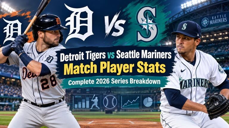 Detroit Tigers vs Seattle Mariners Match Player Stats
